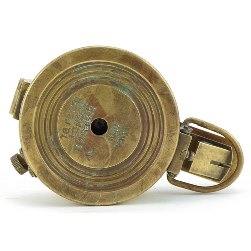 1739 - Military interest MK III brass compass impressed T G Co Ltd, London