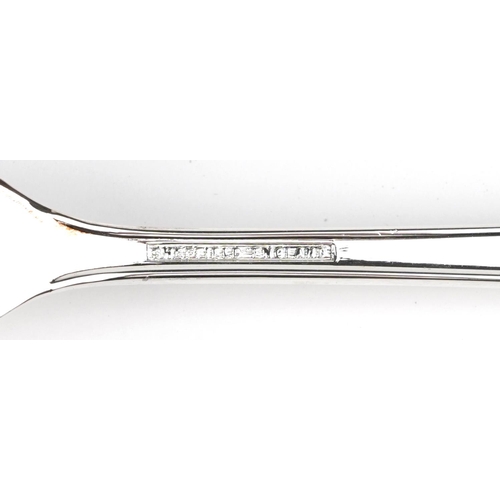 1086 - Six place canteen of Cooper Ludman Sheffield silver plated cutlery, the canteen 40.5cm wide