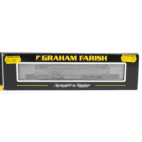 1529 - Two Graham Farish N gauge model railway locomotives with cases and boxes numbers 371-231 and 371-451... 