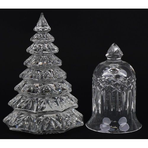 1094 - Waterford Crystal with boxes comprising Songs of Christmas, Silver Bells 2003 and Christmas Tree, ea... 