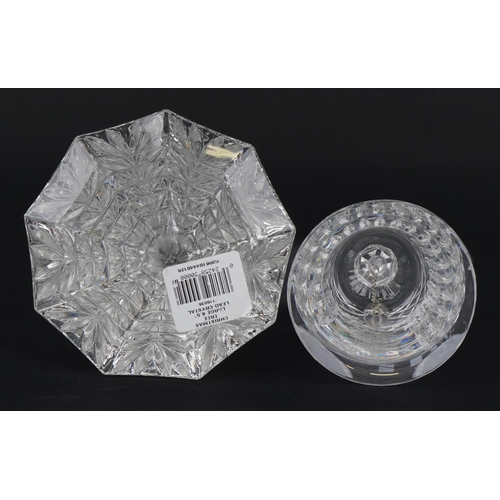 1094 - Waterford Crystal with boxes comprising Songs of Christmas, Silver Bells 2003 and Christmas Tree, ea... 