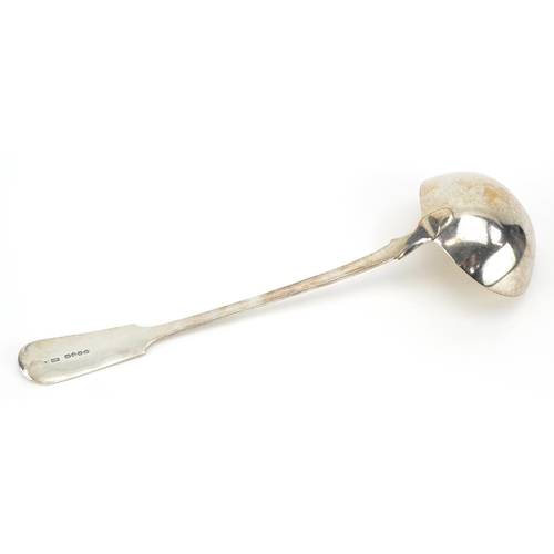 74 - Charles Lias, William IV silver ladle, London 1837, 35cm in length, 241.8g