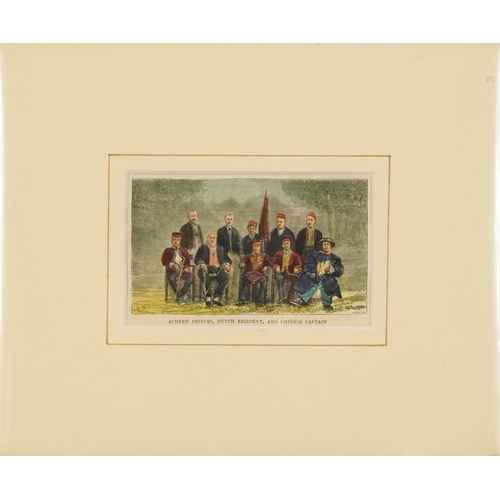 1753 - Acheen Princes, Dutch Residence, and Chinese Captain and The Road to Hong Kong, two Chinese 19th cen... 