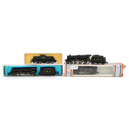 1539 - Two Rocco N gauge model railway locomotives with tenders and two Lima locomotives