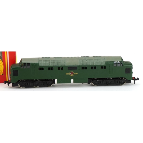 1544 - Two Hornby Dublo model railway locomotives with boxes comprising R194 City of Liverpool Coronation C... 