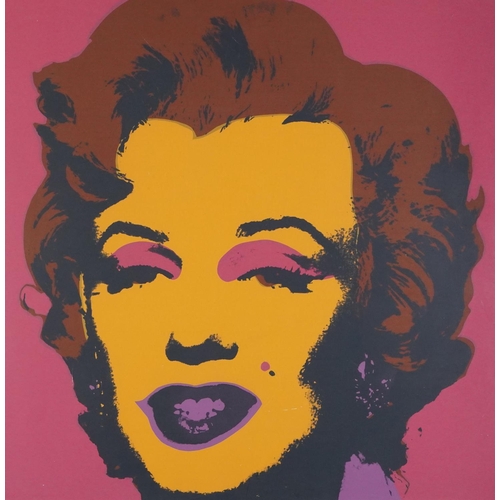 1092 - After Andy Warhol - Marilyn Monroe, Pop Art screenprint in colour, published by Sunday B Mornings, f... 