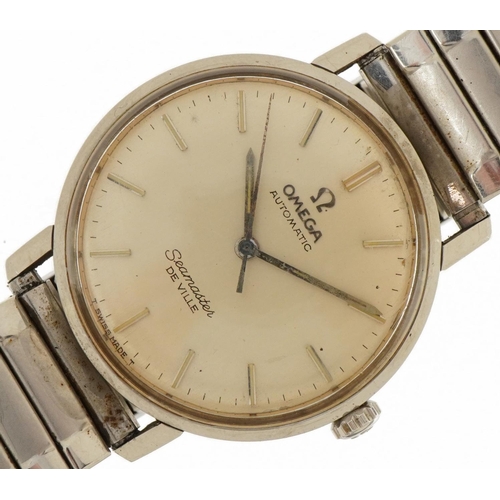 2039 - Omega, gentlemen's Omega Seamaster De Ville automatic wristwatch, the case 34mm in diameter