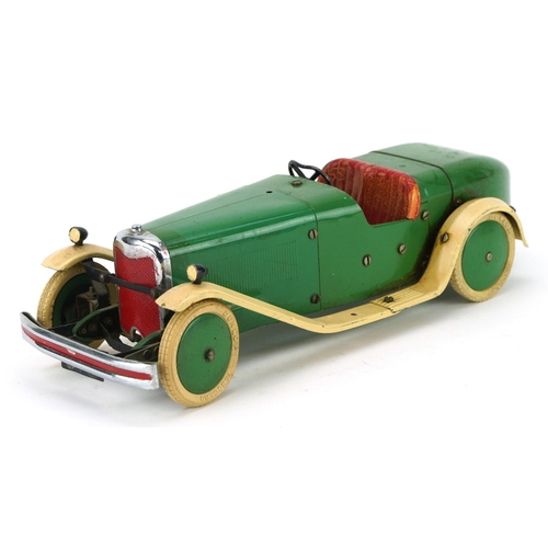 1551 - Early 20th century Meccano clockwork car, 31cm in length