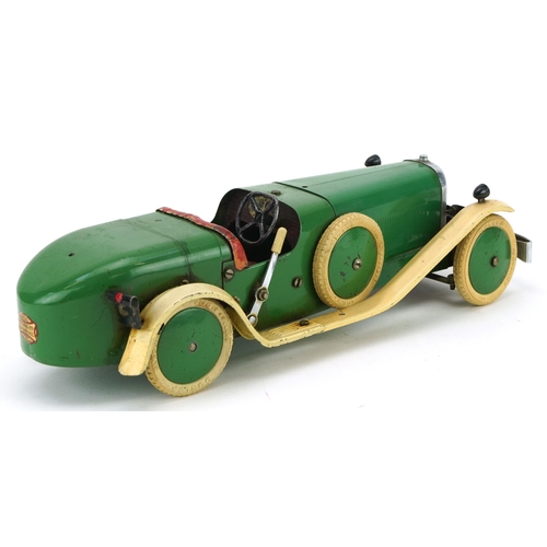 1551 - Early 20th century Meccano clockwork car, 31cm in length