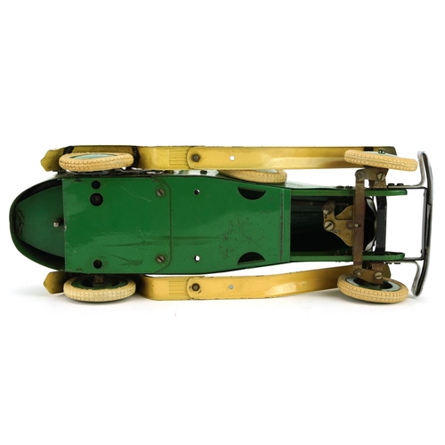 1551 - Early 20th century Meccano clockwork car, 31cm in length