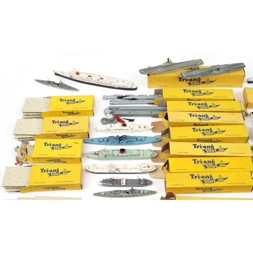 1583 - Collection of diecast Tri-ang Waterline Models by Minic, some with boxes, including SS United States... 