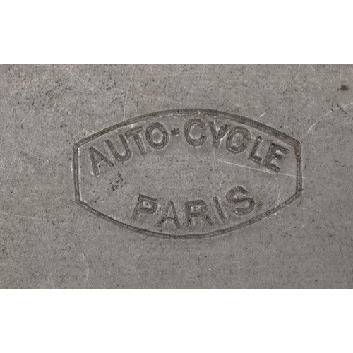 407 - French Auto-Cycle aluminium model bicycle impressed Auto-Cycle Paris, 20.5cm in length