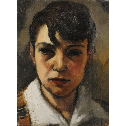 31 - Frantisek Zdenek Eberl - Head and shoulders portrait of a young female, Austro-Hungarian Impressioni... 