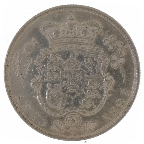 546 - George IV 1821 silver half crown