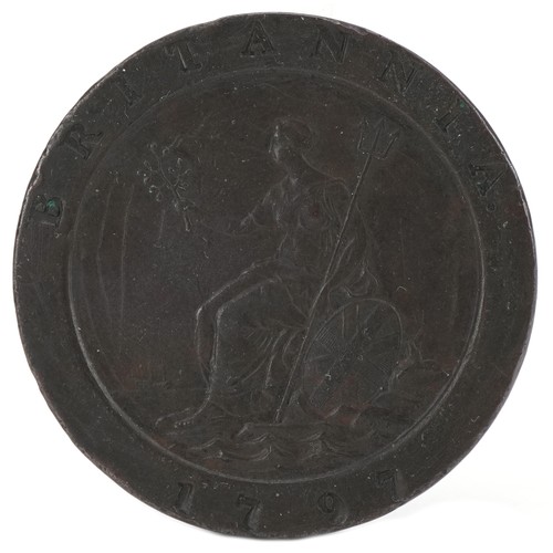 547 - George III 1797 copper Cartwheel penny