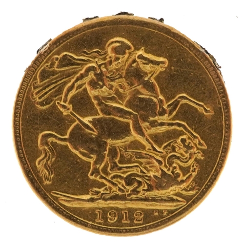 79 - George V 1912 gold sovereign - this lot is sold without buyer’s premium, the hammer price is the pri... 