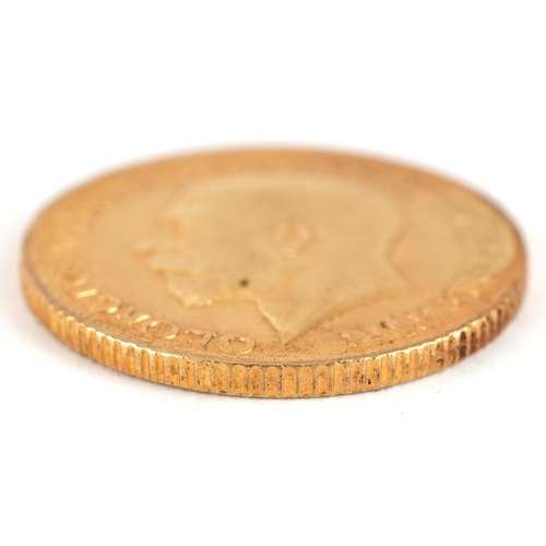 72 - George V 1913 gold sovereign - this lot is sold without buyer’s premium, the hammer price is the pri... 