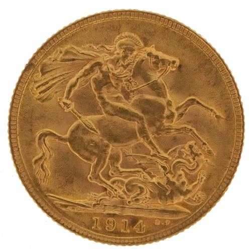 148 - George V 1914 gold sovereign - this lot is sold without buyer’s premium, the hammer price is the pri... 