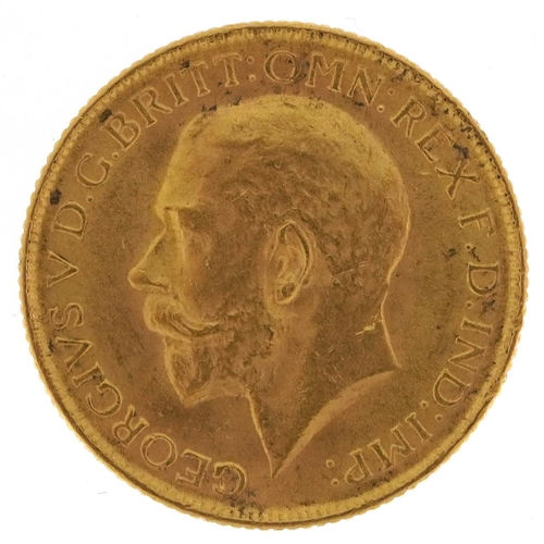 78 - George V 1918 gold sovereign, Bombay mint - this lot is sold without buyer’s premium, the hammer pri... 