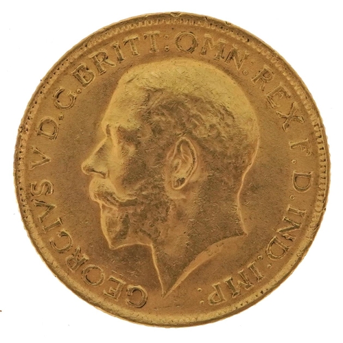 114 - George V 1913 gold sovereign - this lot is sold without buyer’s premium, the hammer price is the pri... 