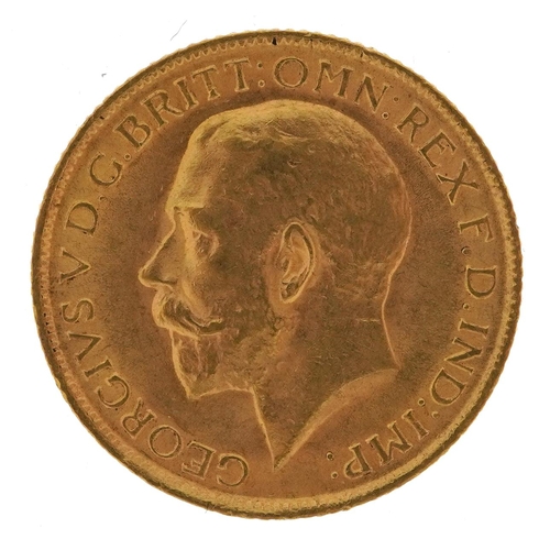 124 - George V 1913 gold sovereign - this lot is sold without buyer’s premium, the hammer price is the pri... 