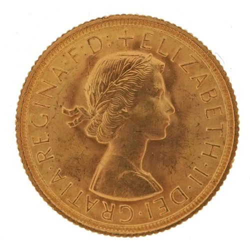 9 - Elizabeth II 1963 gold sovereign - this lot is sold without buyer’s premium, the hammer price is the... 