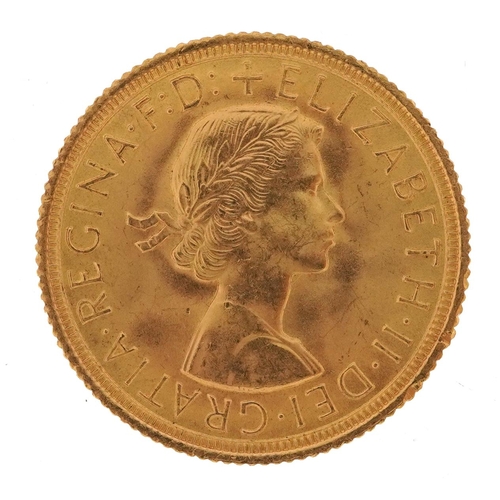 75 - Elizabeth II 1963 gold sovereign - this lot is sold without buyer’s premium, the hammer price is the... 