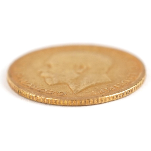 138 - George V 1912 gold half sovereign - this lot is sold without buyer’s premium, the hammer price is th... 