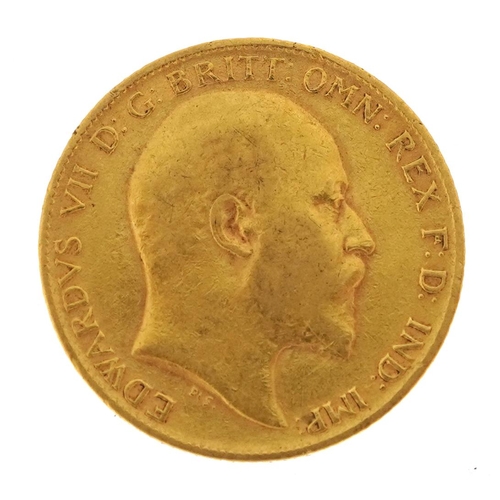 105 - Edward VII 1902 gold half sovereign - this lot is sold without buyer’s premium, the hammer price is ... 