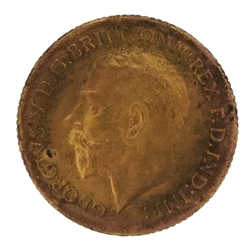 36 - George V 1913 gold half sovereign - this lot is sold without buyer’s premium, the hammer price is th... 