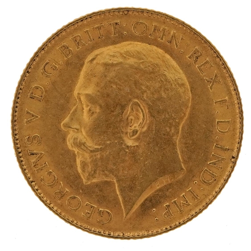 12 - George V 1911 gold half sovereign - this lot is sold without buyer’s premium, the hammer price is th... 