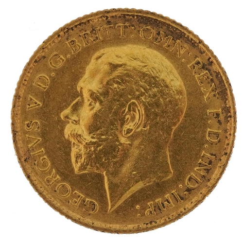 74 - George V 1911 gold half sovereign, Sydney mint - this lot is sold without buyer’s premium, the hamme... 