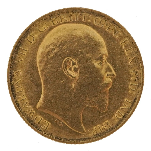 39 - Edward VII 1910 gold half sovereign - this lot is sold without buyer’s premium, the hammer price is ... 