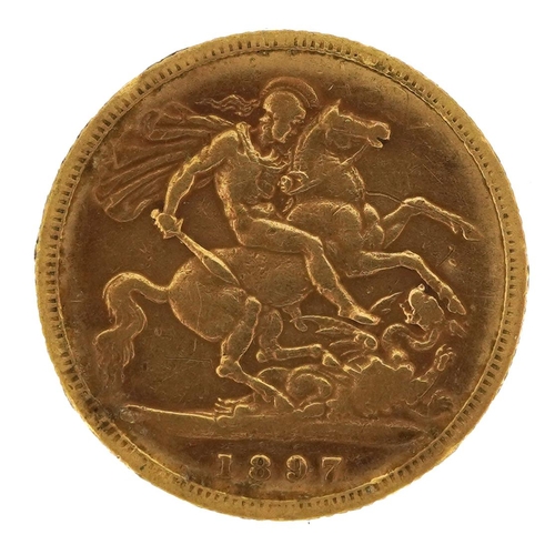 93 - Queen Victoria 1897 gold half sovereign - this lot is sold without buyer’s premium, the hammer price... 