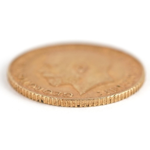 68 - George V 1913 gold half sovereign - this lot is sold without buyer’s premium, the hammer price is th... 