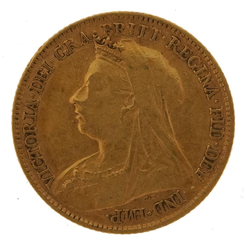 59 - Queen Victoria 1898 gold half sovereign - this lot is sold without buyer’s premium, the hammer price... 