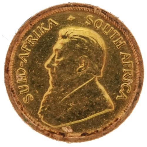 89 - South Africa 1981 1/10th krugerrand gold coin - this lot is sold without buyer’s premium, the hammer... 