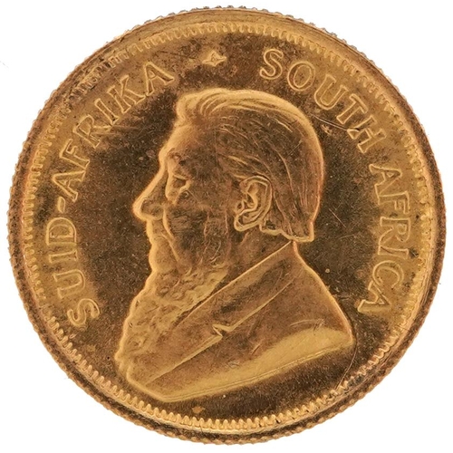 112 - South Africa 1982 1/10th krugerrand gold coin - this lot is sold without buyer’s premium, the hammer... 