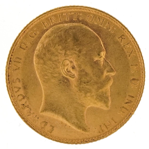 142 - Edward VII 1910 gold sovereign - this lot is sold without buyer’s premium, the hammer price is the p... 