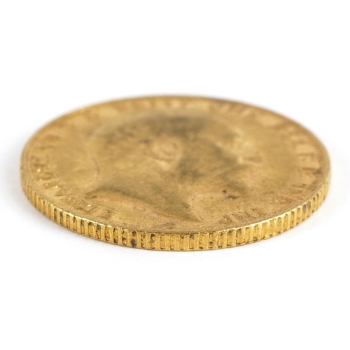 99 - Edward VII 1906 gold sovereign - this lot is sold without buyer’s premium, the hammer price is the p... 