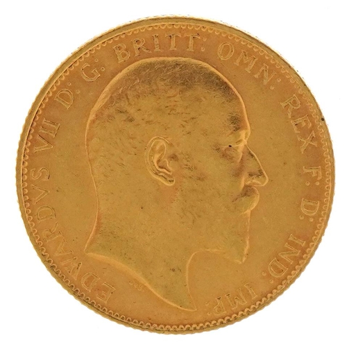 33 - Edward VII 1910 gold sovereign, Sydney mint - this lot is sold without buyer’s premium, the hammer p... 