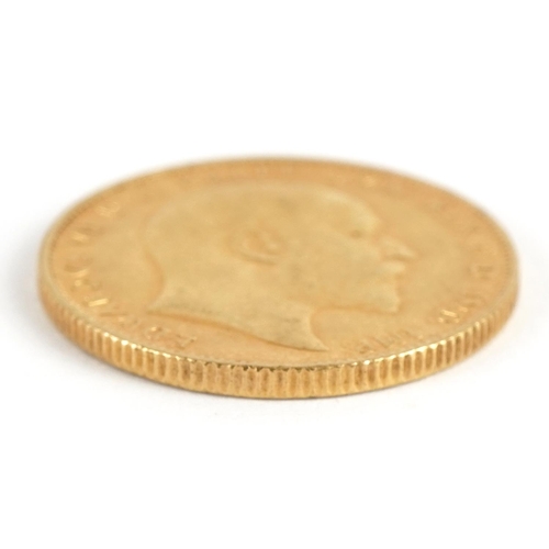 33 - Edward VII 1910 gold sovereign, Sydney mint - this lot is sold without buyer’s premium, the hammer p... 