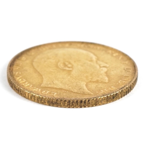 54 - Edward VII 1910 gold sovereign - this lot is sold without buyer’s premium, the hammer price is the p... 