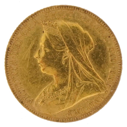 116 - Queen Victoria 1900 gold sovereign - this lot is sold without buyer’s premium, the hammer price is t... 