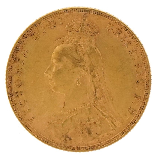 64 - Queen Victoria 1889 gold sovereign, Melbourne mint - this lot is sold without buyer’s premium, the h... 