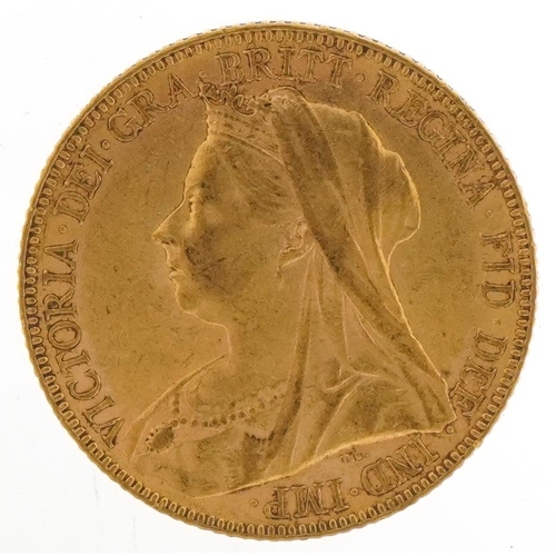 52 - Queen Victoria 1900 gold sovereign - this lot is sold without buyer’s premium, the hammer price is t... 