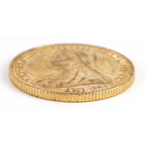 73 - Queen Victoria 1900 gold sovereign, Melbourne mint - this lot is sold without buyer’s premium, the h... 