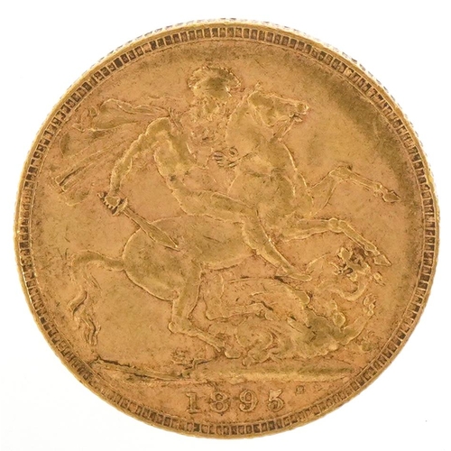 85 - Queen Victoria 1895 gold sovereign - this lot is sold without buyer’s premium, the hammer price is t... 