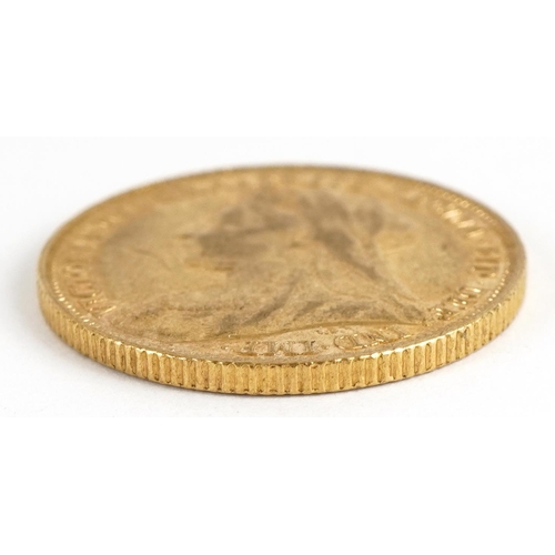 87 - Queen Victoria 1900 gold sovereign, Sydney mint - this lot is sold without buyer’s premium, the hamm... 