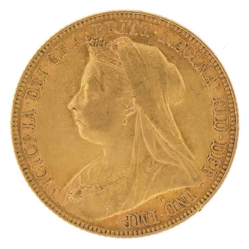 7 - Queen Victoria 1899 gold sovereign, Melbourne mint - this lot is sold without buyer’s premium, the h... 